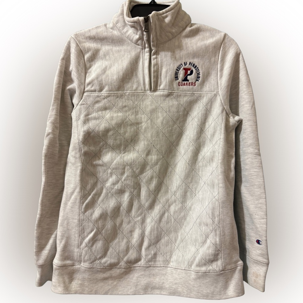 UPenn University of Pennsylvania Quakers Champion Reverse Weave Pullover, Medium